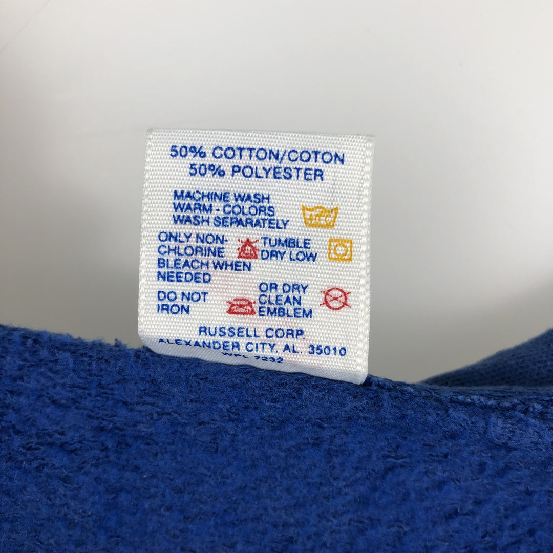 90'S Jerzees Cardigan, Made in USA, Men's XL equivalent, Vintage cotton blue type Vintage Second Hand