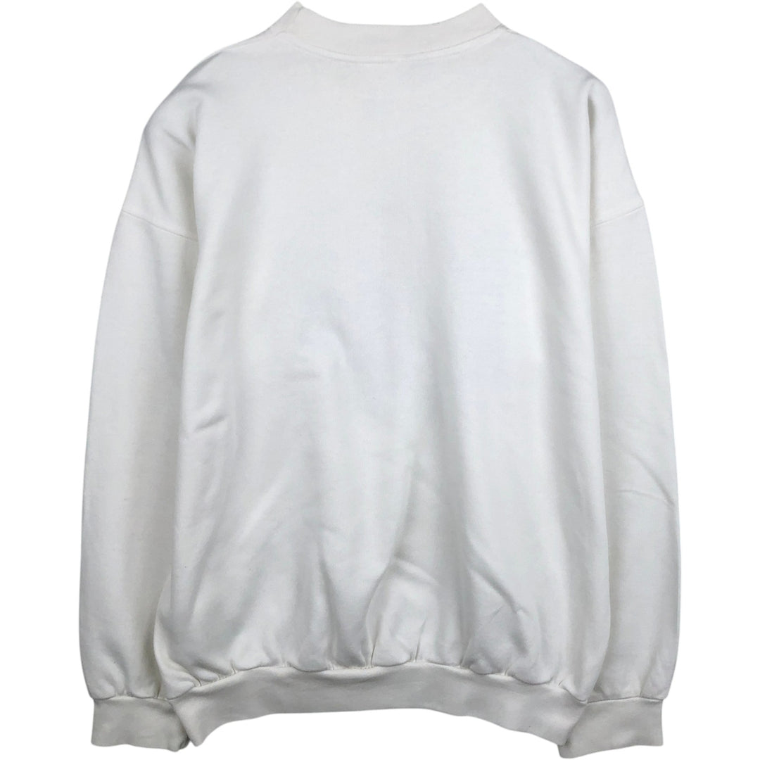 Wolfgang Amadeus Mozart Print Sweatshirt (Men's Size L) unclear white type Vintage Second Hand