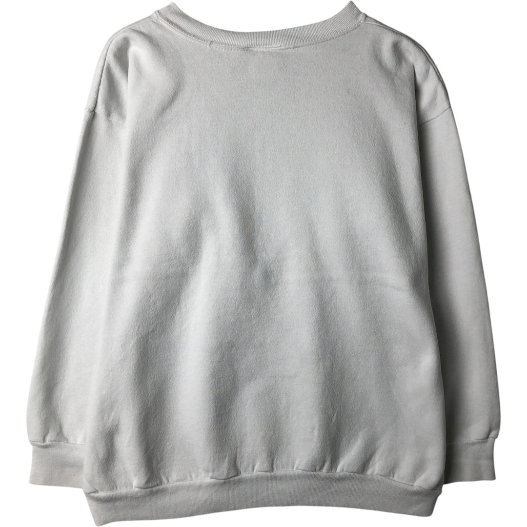 90'S Postmark print sweatshirt, made in USA, men's size L equivalent, vintage. cotton white type Vintage Second Hand