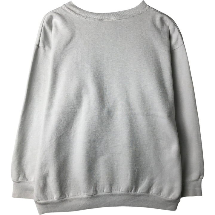 90'S Postmark print sweatshirt, made in USA, men's size L equivalent, vintage. cotton white type Vintage Second Hand