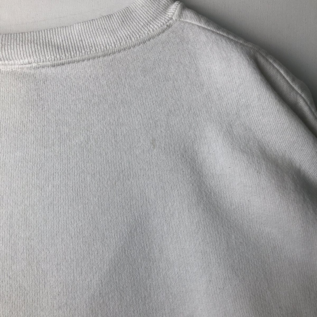 90'S Postmark print sweatshirt, made in USA, men's size L equivalent, vintage. cotton white type Vintage Second Hand