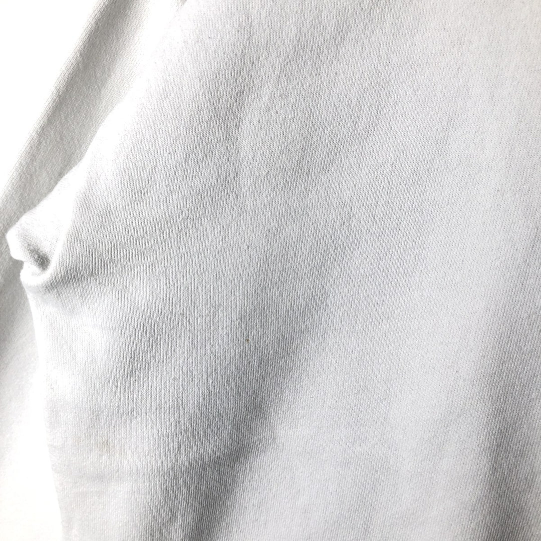 90'S Postmark print sweatshirt, made in USA, men's size L equivalent, vintage. cotton white type Vintage Second Hand