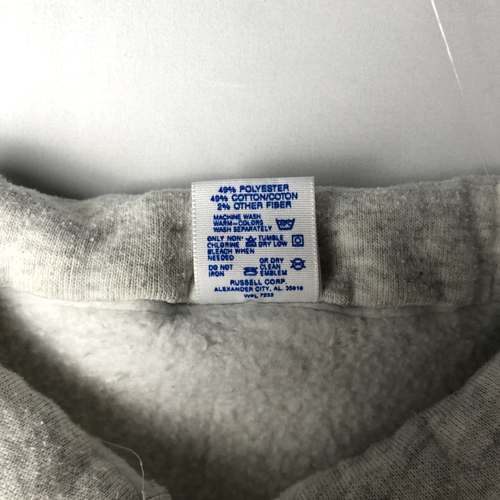 Vintage 80s-90'S Jerzees collared half-zip sweatshirt, made in the USA, men's size L polyester gray type Vintage Second Hand