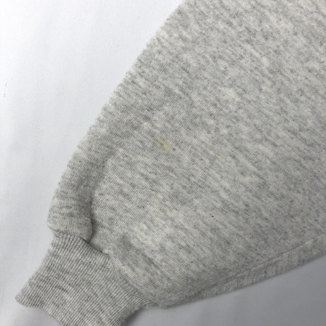 Vintage 80s-90'S Jerzees collared half-zip sweatshirt, made in the USA, men's size L polyester gray type Vintage Second Hand
