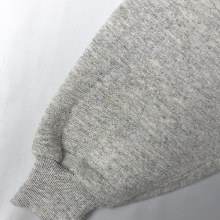 Vintage 80s-90'S Jerzees collared half-zip sweatshirt, made in the USA, men's size L polyester gray type Vintage Second Hand