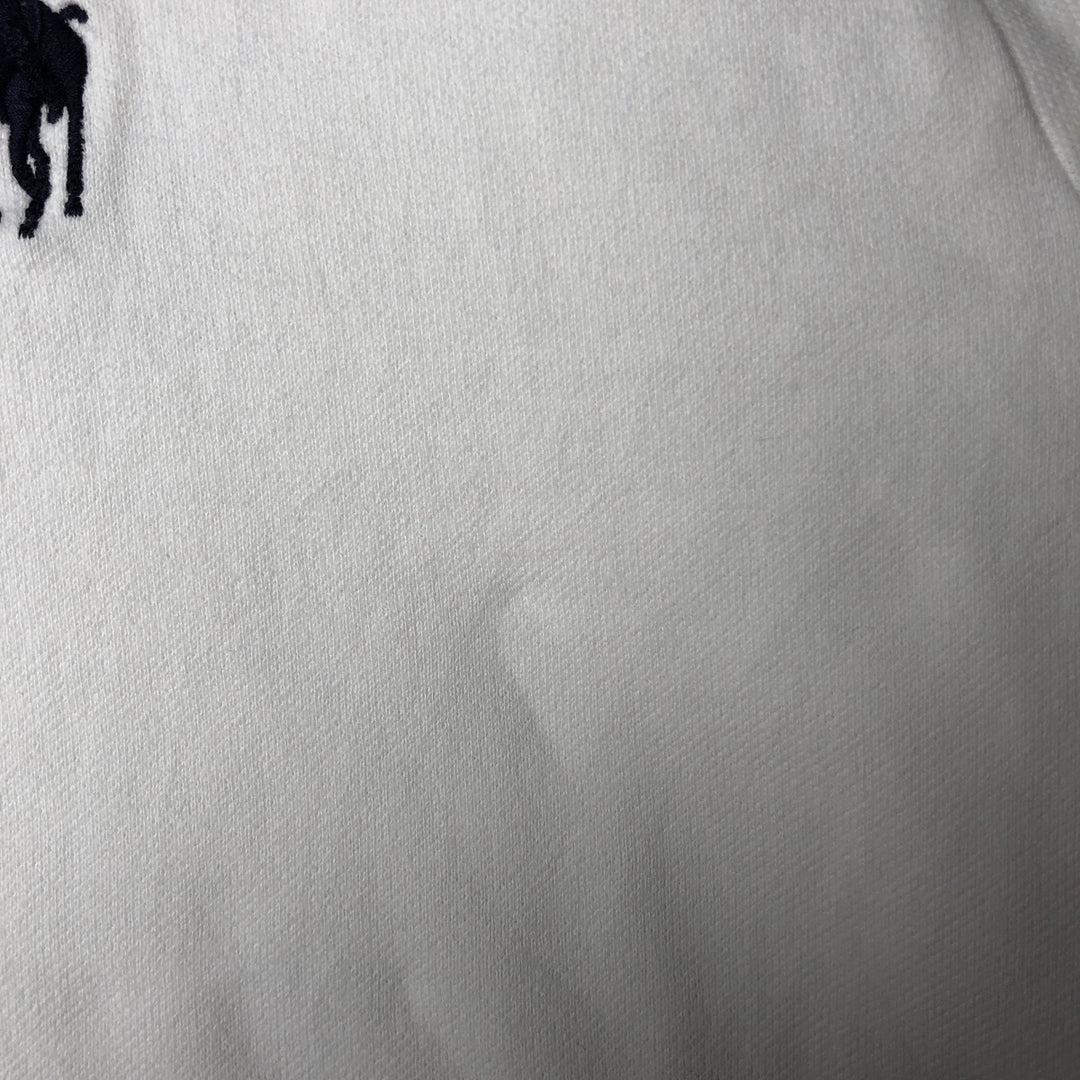 Ralph Lauren POLO GOLF Half-Zip Sweatshirt, Men's XL cotton white type Vintage Second Hand