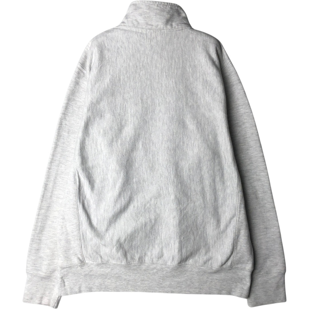 Champion Reverse Weave College Half-Zip Sweatshirt (Men's Size L) unclear gray type Vintage Second Hand