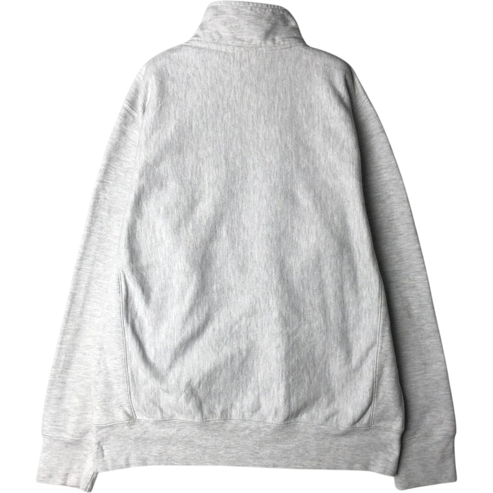 Champion Reverse Weave College Half-Zip Sweatshirt (Men's Size L) unclear gray type Vintage Second Hand