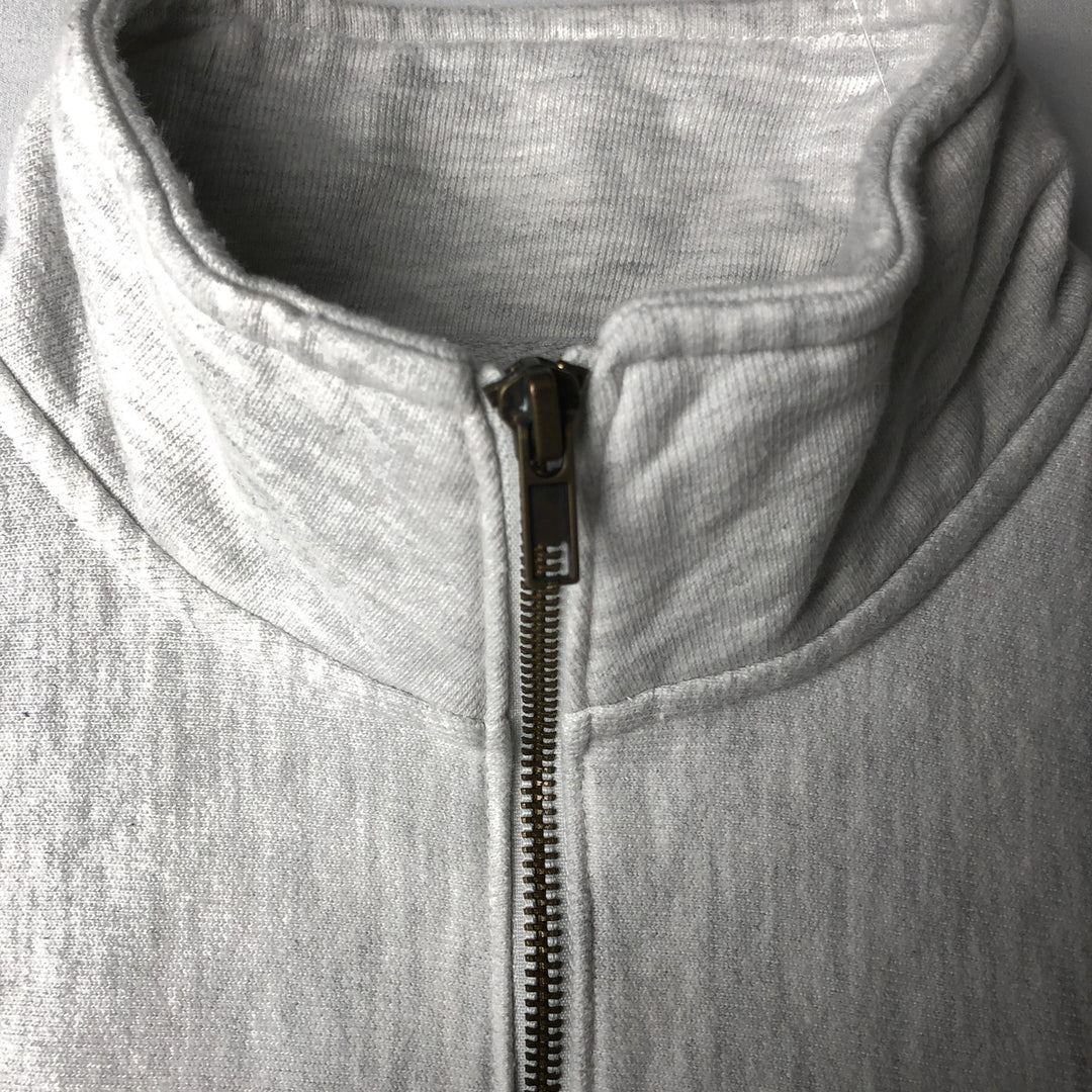Champion Reverse Weave College Half-Zip Sweatshirt (Men's Size L) unclear gray type Vintage Second Hand