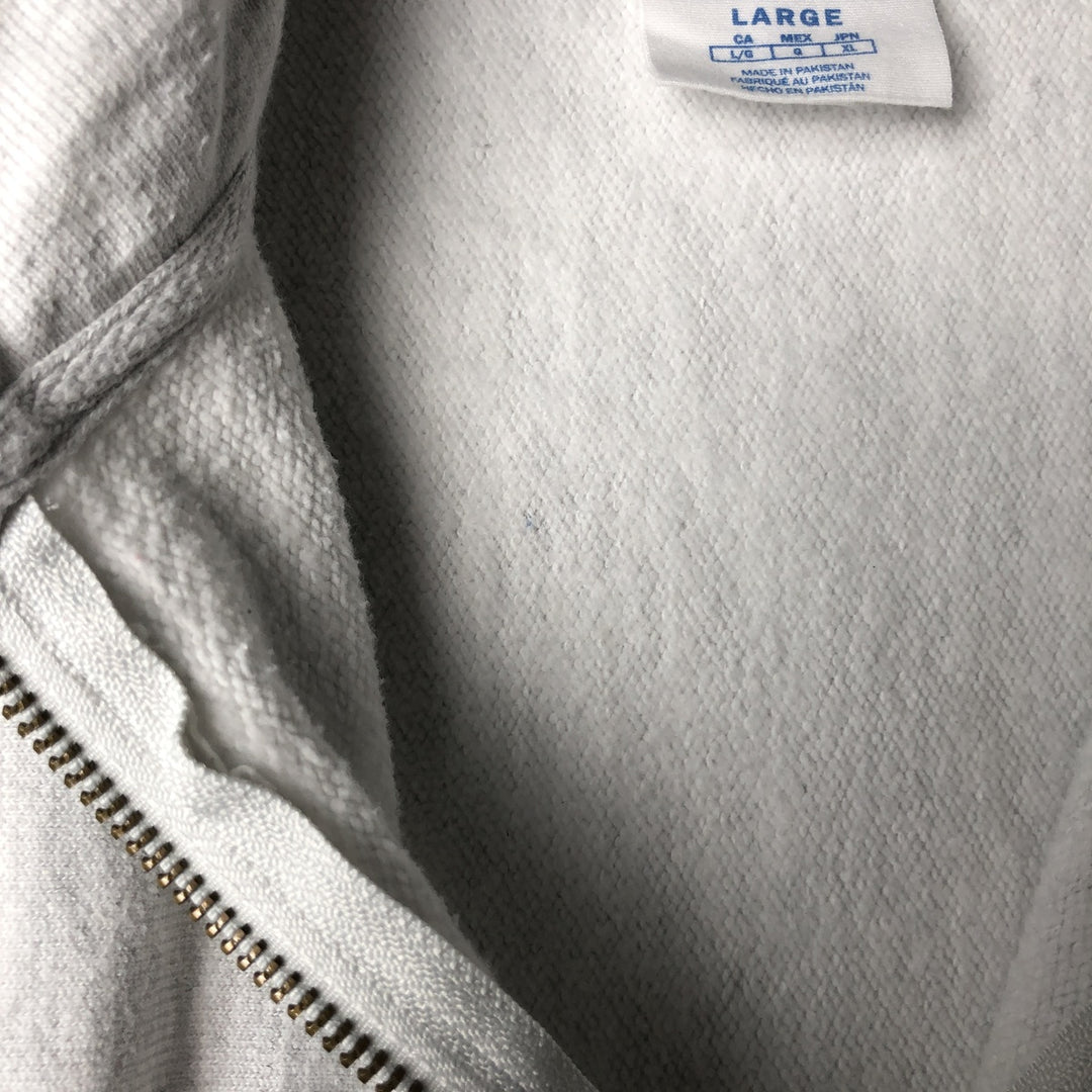 Champion Reverse Weave College Half-Zip Sweatshirt (Men's Size L) unclear gray type Vintage Second Hand