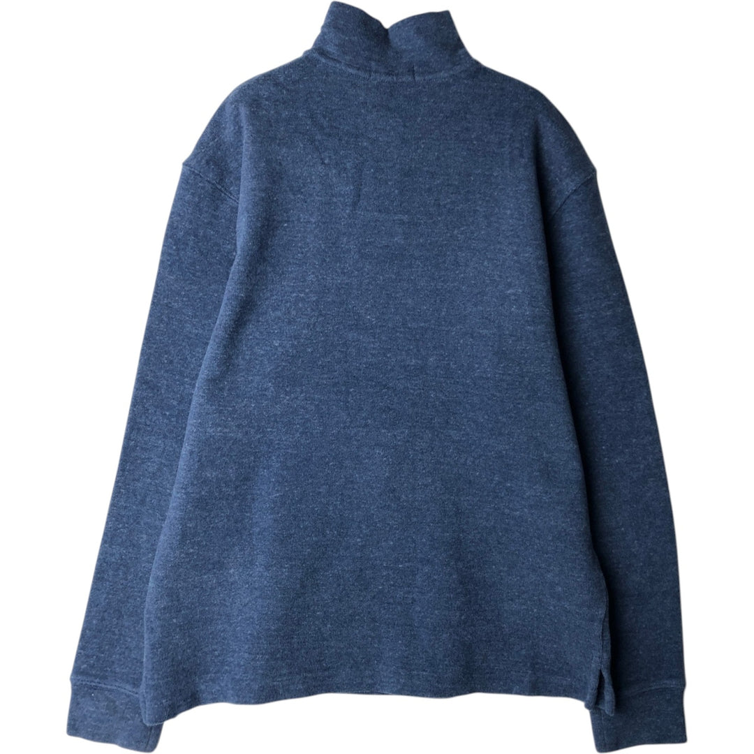 Ralph Lauren POLO RALPH LAUREN Half-zip sweatshirt, men's M size cotton Navy blue Vintage Second Hand