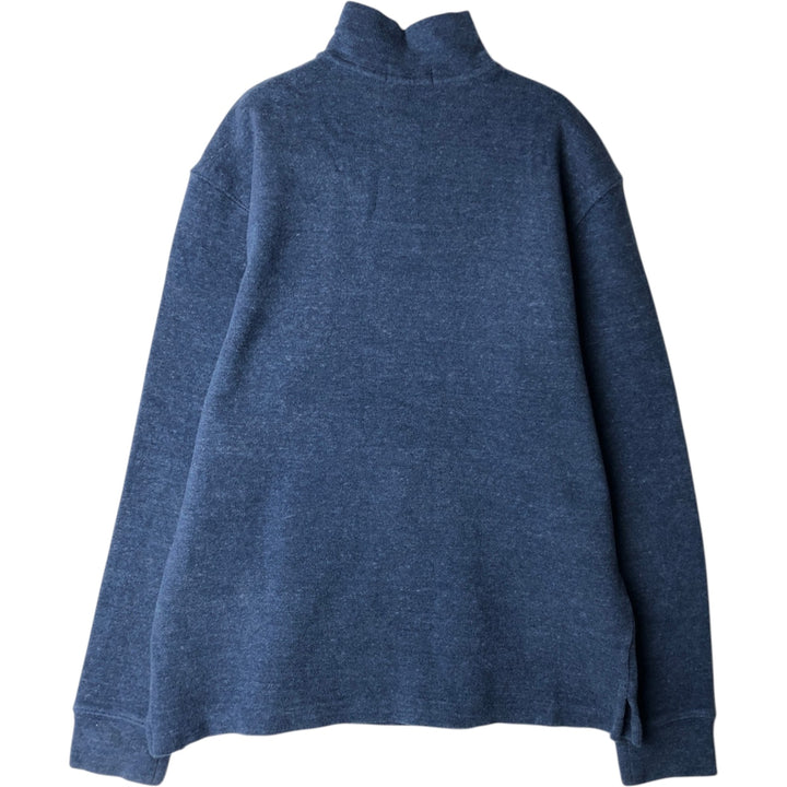 Ralph Lauren POLO RALPH LAUREN Half-zip sweatshirt, men's M size cotton Navy blue Vintage Second Hand