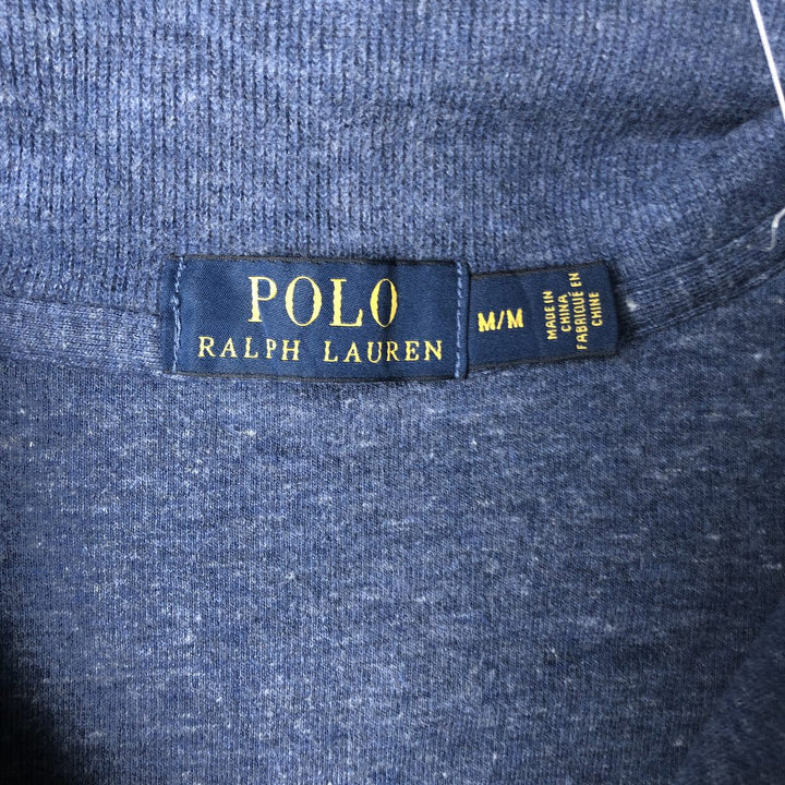 Ralph Lauren POLO RALPH LAUREN Half-zip sweatshirt, men's M size cotton Navy blue Vintage Second Hand