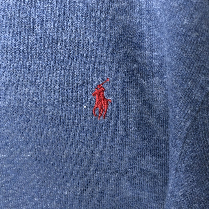 Ralph Lauren POLO RALPH LAUREN Half-zip sweatshirt, men's M size cotton Navy blue Vintage Second Hand