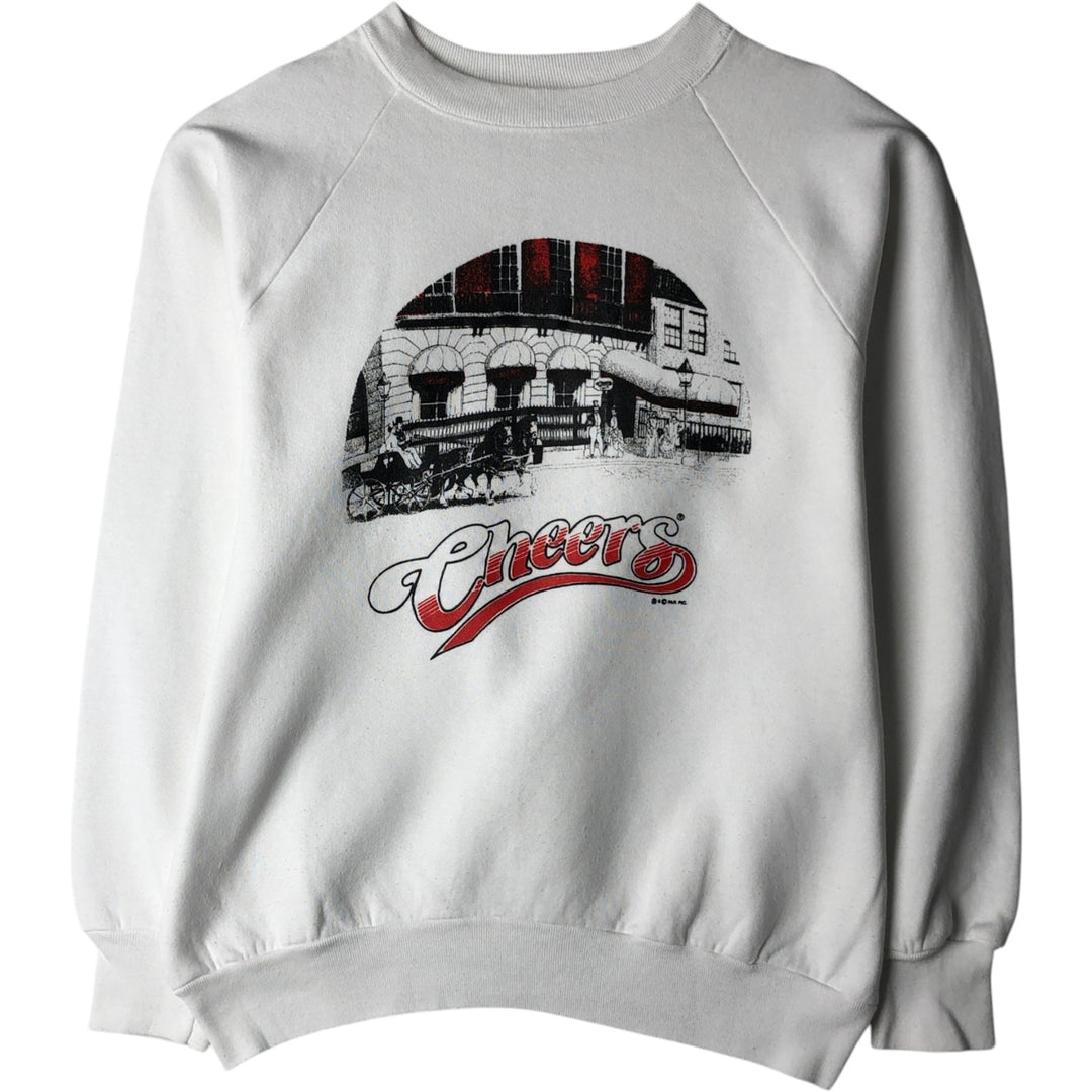 Fruit of the Loom Cheers Advertising Sweatshirt (Men's Size L) unclear white type Vintage Second Hand
