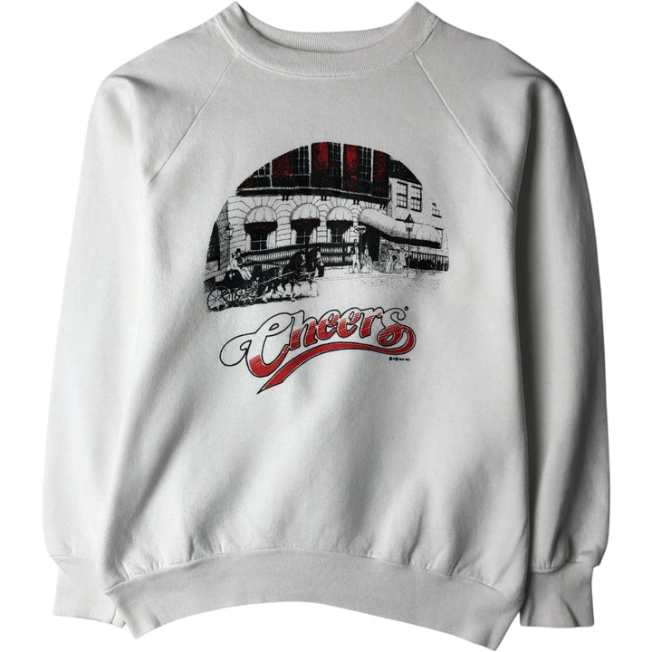 Fruit of the Loom Cheers Advertising Sweatshirt (Men's Size L) unclear white type Vintage Second Hand