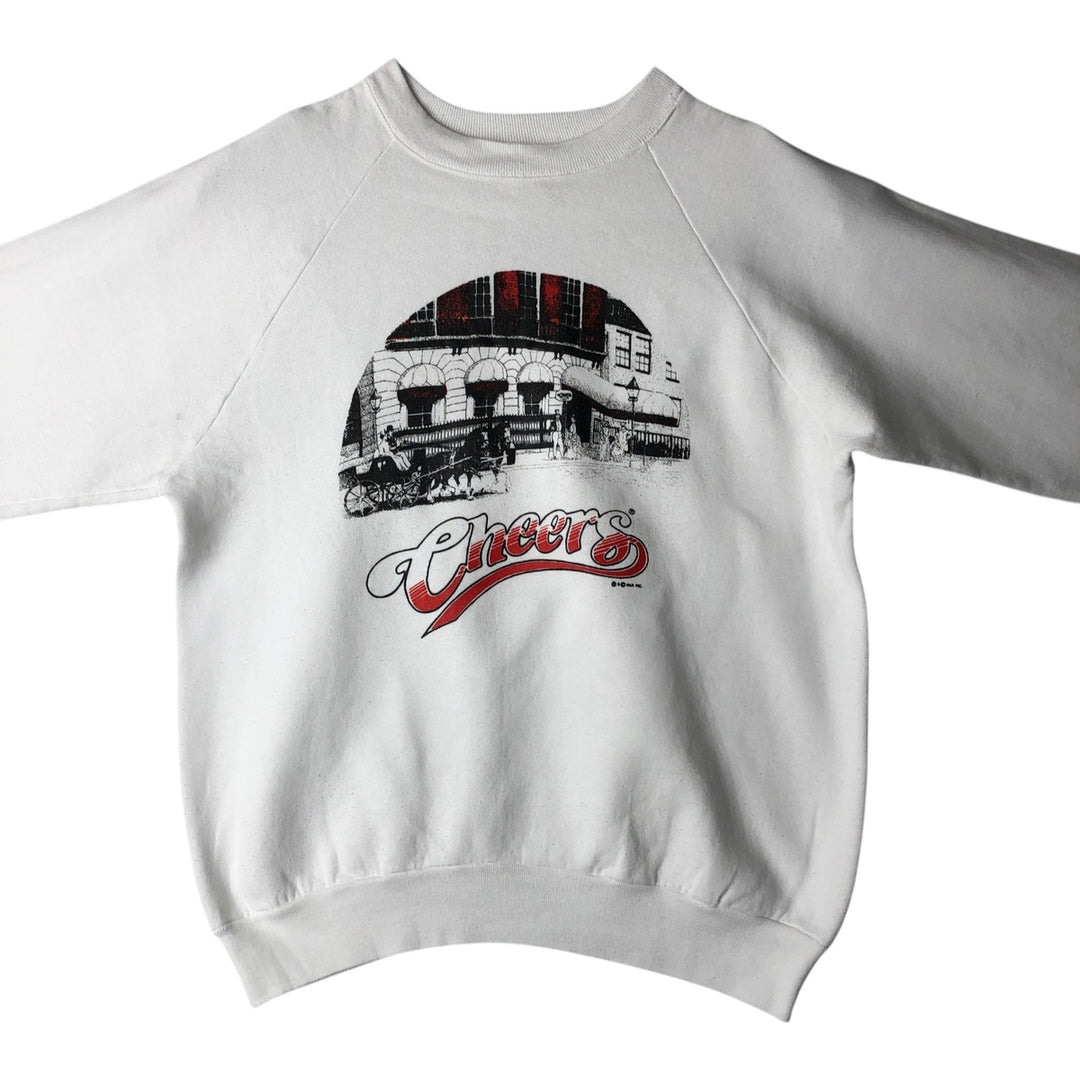 Fruit of the Loom Cheers Advertising Sweatshirt (Men's Size L) unclear white type Vintage Second Hand