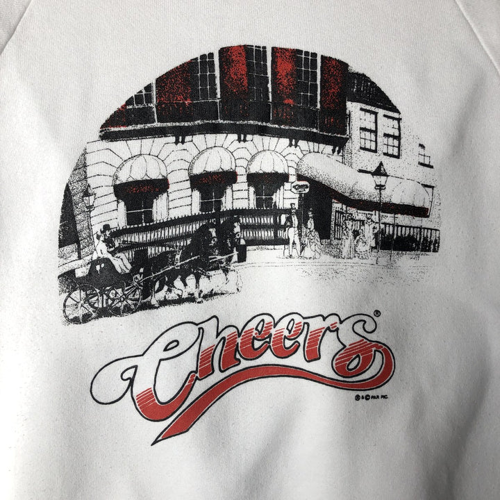 Fruit of the Loom Cheers Advertising Sweatshirt (Men's Size L) unclear white type Vintage Second Hand