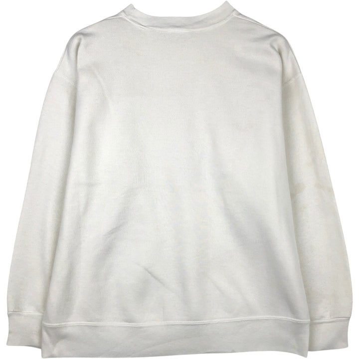 90'S TABASCO Advertising Sweatshirt, Men's Size L (approx.), Vintage unclear white type Vintage Second Hand