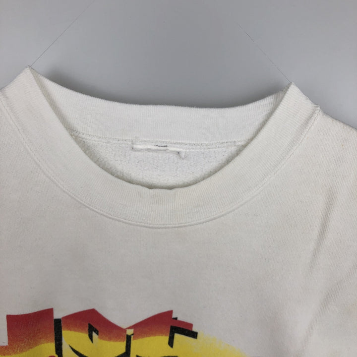 90'S TABASCO Advertising Sweatshirt, Men's Size L (approx.), Vintage unclear white type Vintage Second Hand
