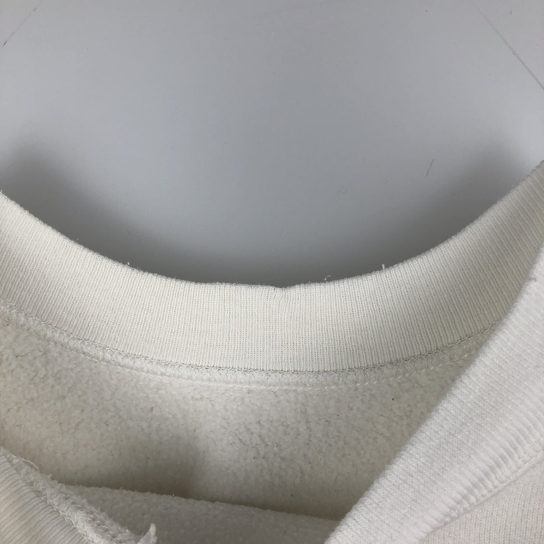 90'S TABASCO Advertising Sweatshirt, Men's Size L (approx.), Vintage unclear white type Vintage Second Hand