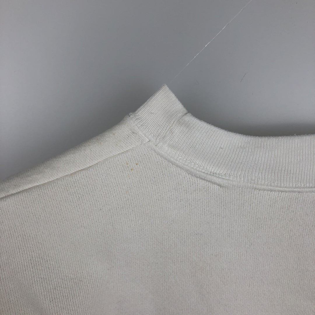 90'S TABASCO Advertising Sweatshirt, Men's Size L (approx.), Vintage unclear white type Vintage Second Hand