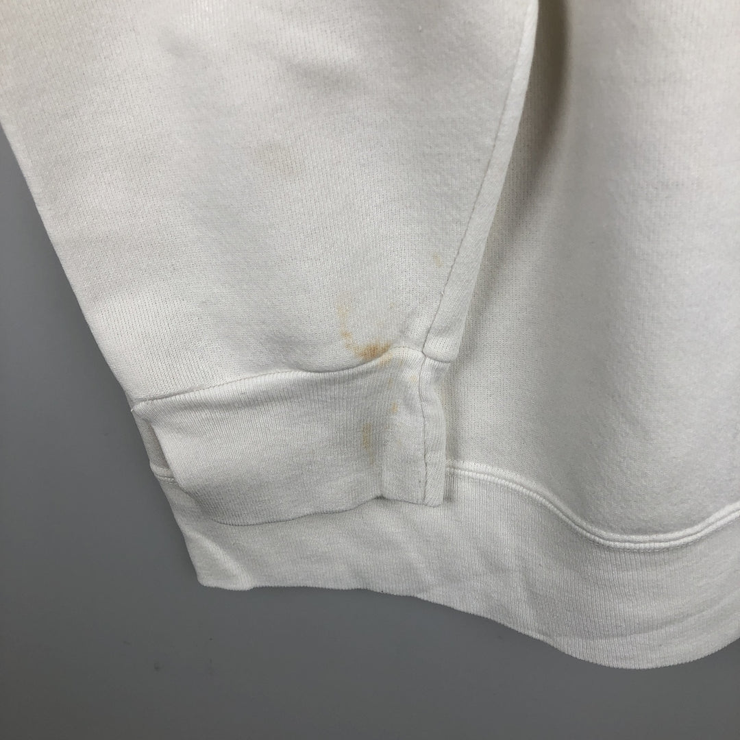 90'S TABASCO Advertising Sweatshirt, Men's Size L (approx.), Vintage unclear white type Vintage Second Hand