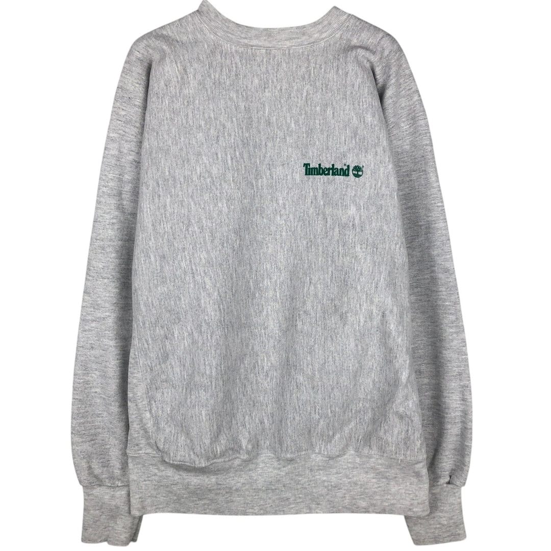 90'S Rugged Sweats Timberland College Sweatshirt, Men's Size L (approx.), Vintage unclear gray type Vintage Second Hand