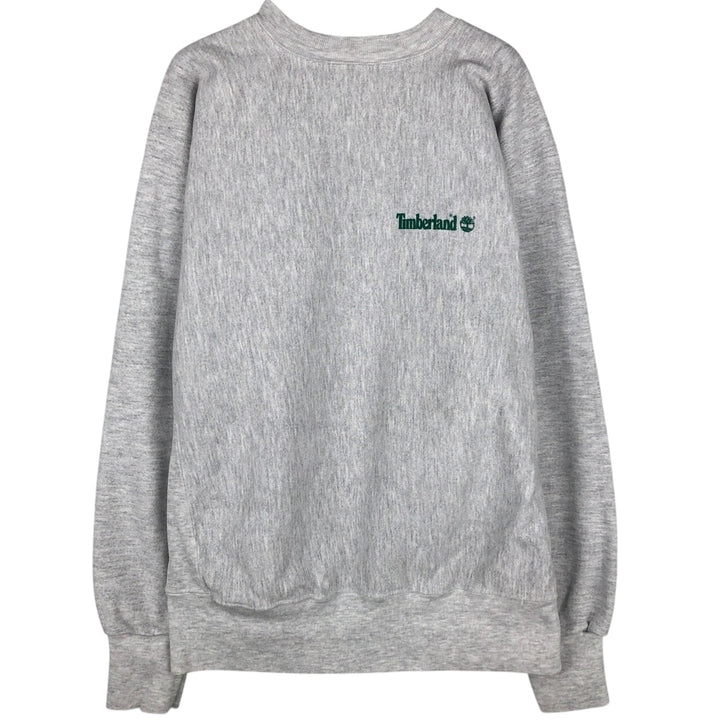90'S Rugged Sweats Timberland College Sweatshirt, Men's Size L (approx.), Vintage unclear gray type Vintage Second Hand