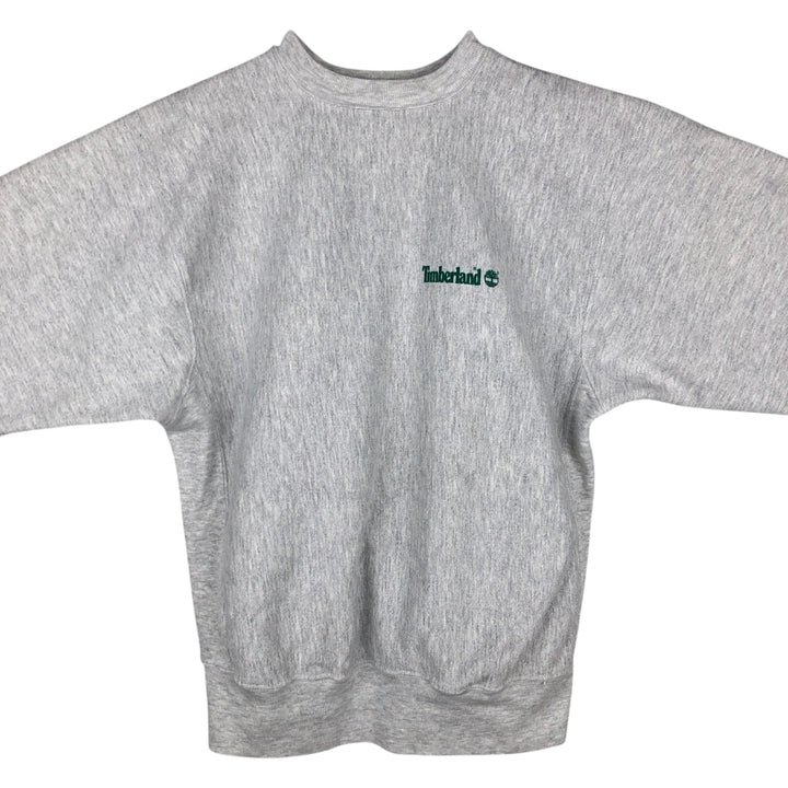 90'S Rugged Sweats Timberland College Sweatshirt, Men's Size L (approx.), Vintage unclear gray type Vintage Second Hand