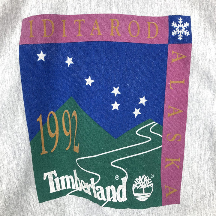 90'S Rugged Sweats Timberland College Sweatshirt, Men's Size L (approx.), Vintage unclear gray type Vintage Second Hand