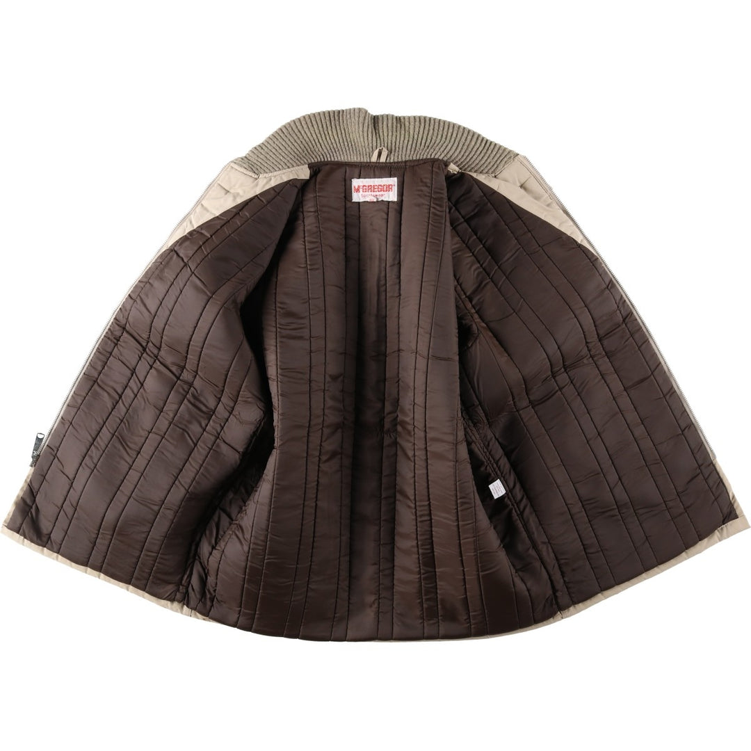 1960'S McGREGOR Padded Pharaoh Jacket, Men's Size L (approx.), Vintage unclear Beige type Vintage Second Hand