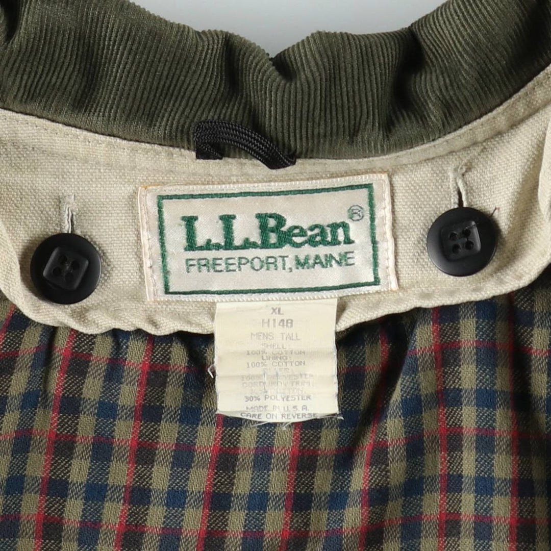 1980'S LL Bean padded hunting jacket, made in the USA, men's size XL equivalent, vintage. cotton Beige type Vintage Second Hand