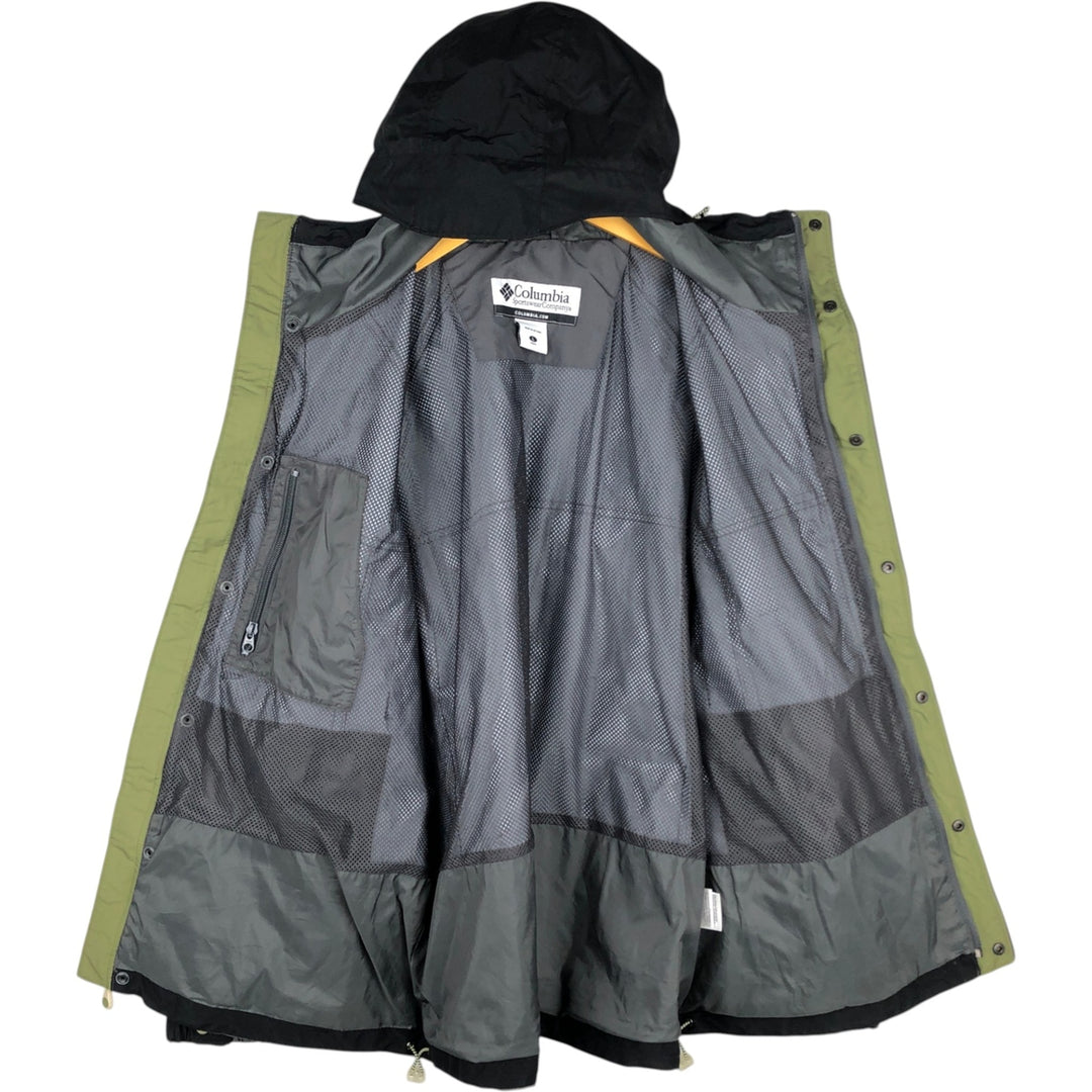 Columbia Mountain Parka Shell Jacket, Men's Size L Nylon black type Vintage Second Hand