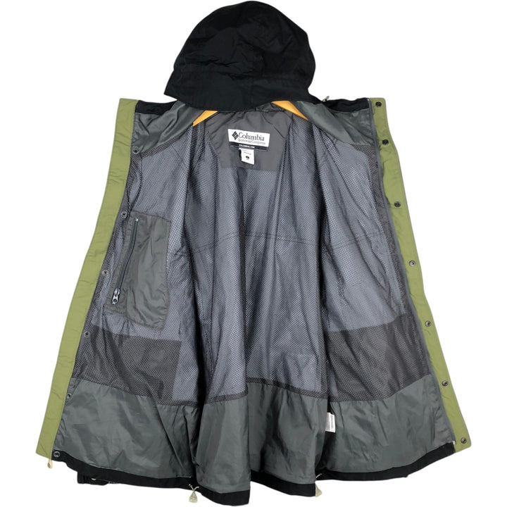 Columbia Mountain Parka Shell Jacket, Men's Size L Nylon black type Vintage Second Hand