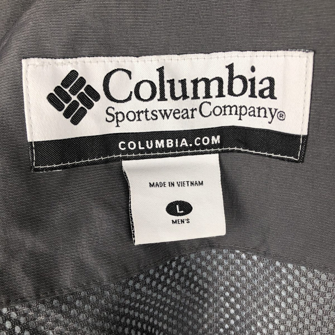 Columbia Mountain Parka Shell Jacket, Men's Size L Nylon black type Vintage Second Hand
