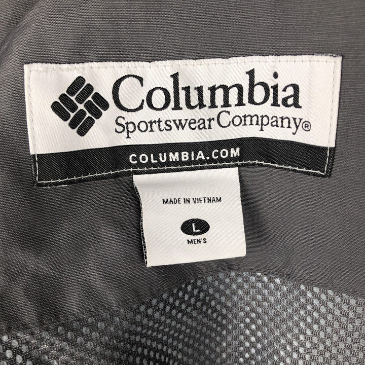 Columbia Mountain Parka Shell Jacket, Men's Size L Nylon black type Vintage Second Hand