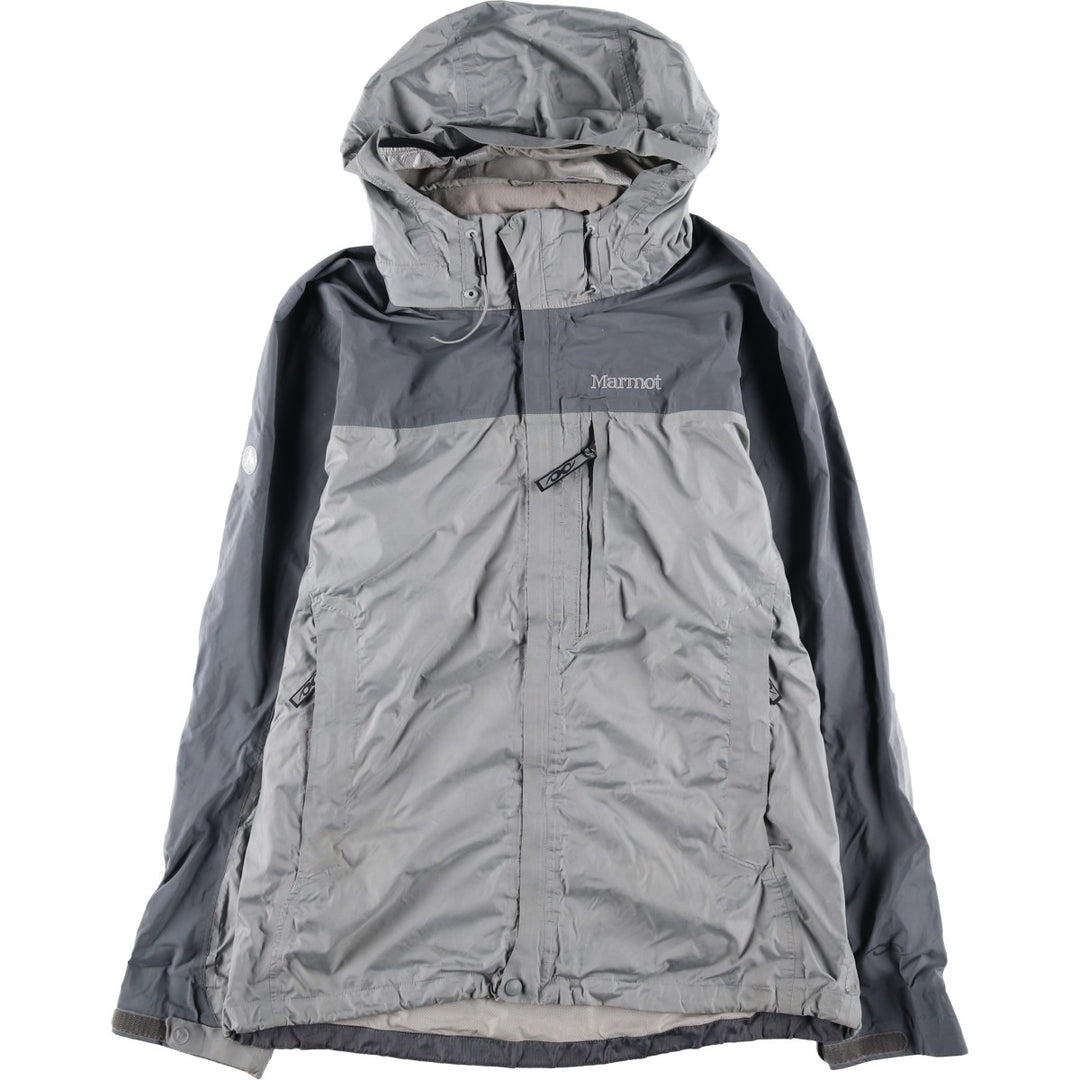 00'S Marmot Mountain Parka Shell Jacket Men's L size Nylon gray type Vintage Second Hand