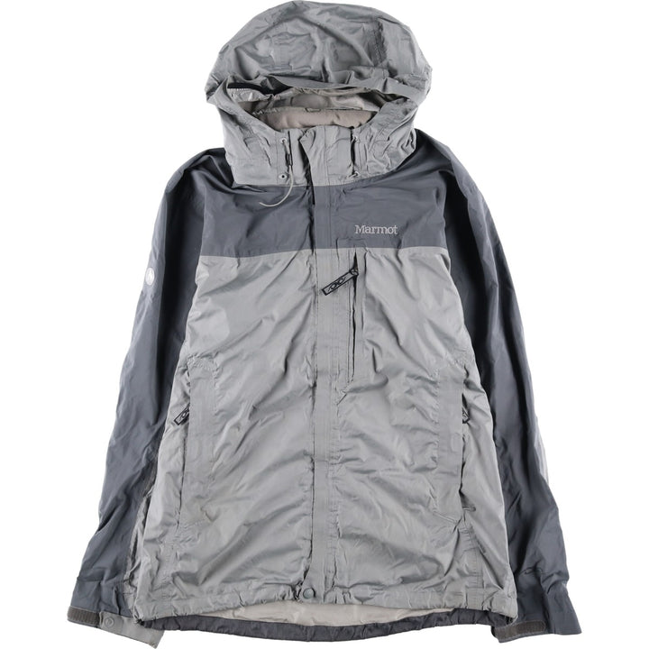 00'S Marmot Mountain Parka Shell Jacket Men's L size Nylon gray type Vintage Second Hand