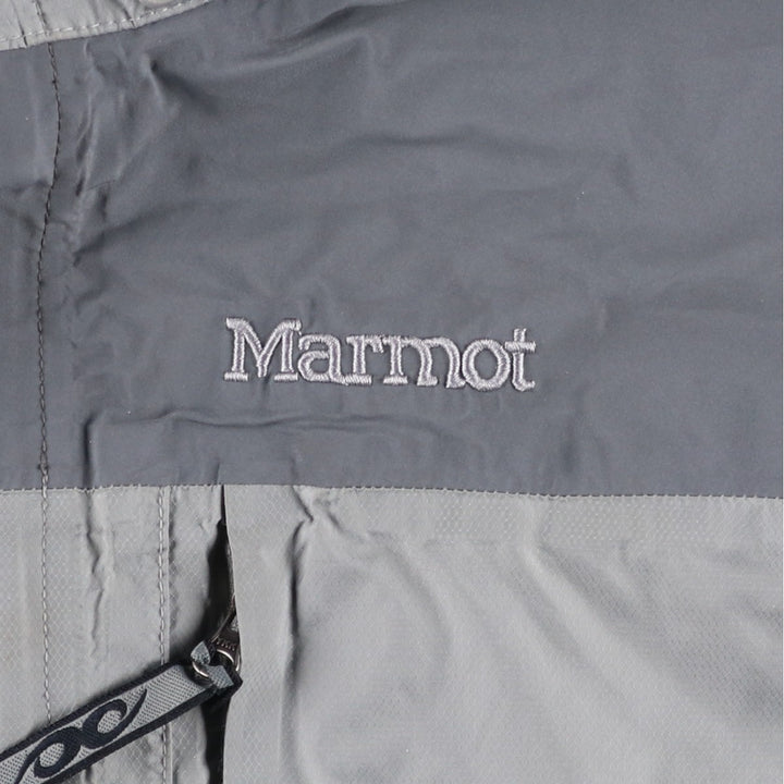 00'S Marmot Mountain Parka Shell Jacket Men's L size Nylon gray type Vintage Second Hand