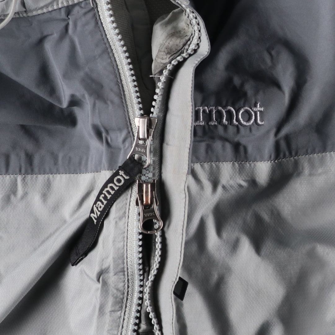 00'S Marmot Mountain Parka Shell Jacket Men's L size Nylon gray type Vintage Second Hand