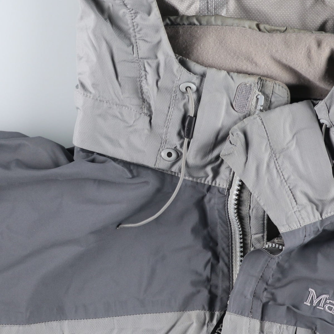 00'S Marmot Mountain Parka Shell Jacket Men's L size Nylon gray type Vintage Second Hand