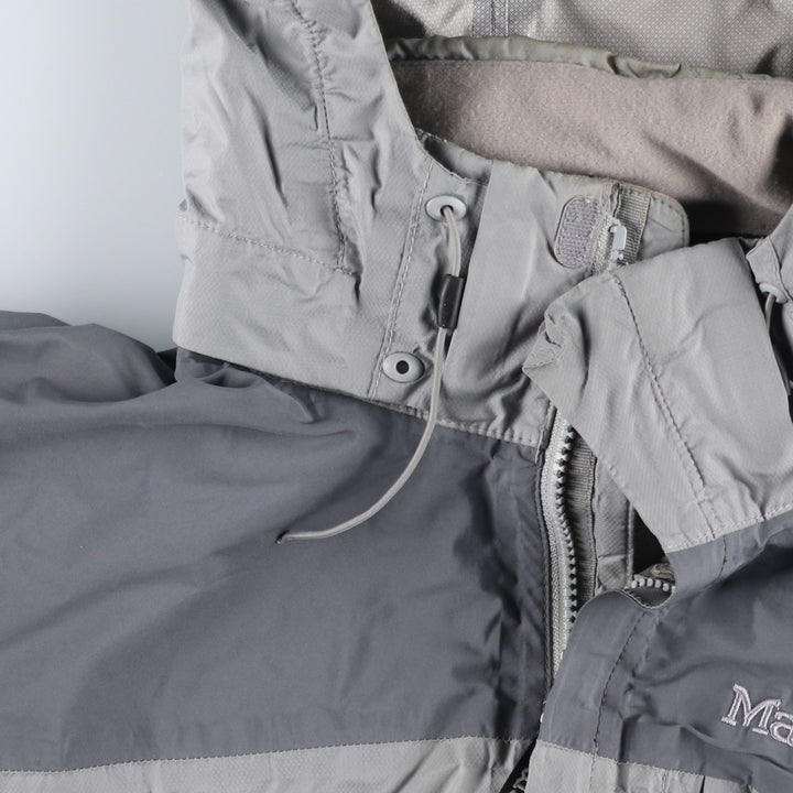 00'S Marmot Mountain Parka Shell Jacket Men's L size Nylon gray type Vintage Second Hand