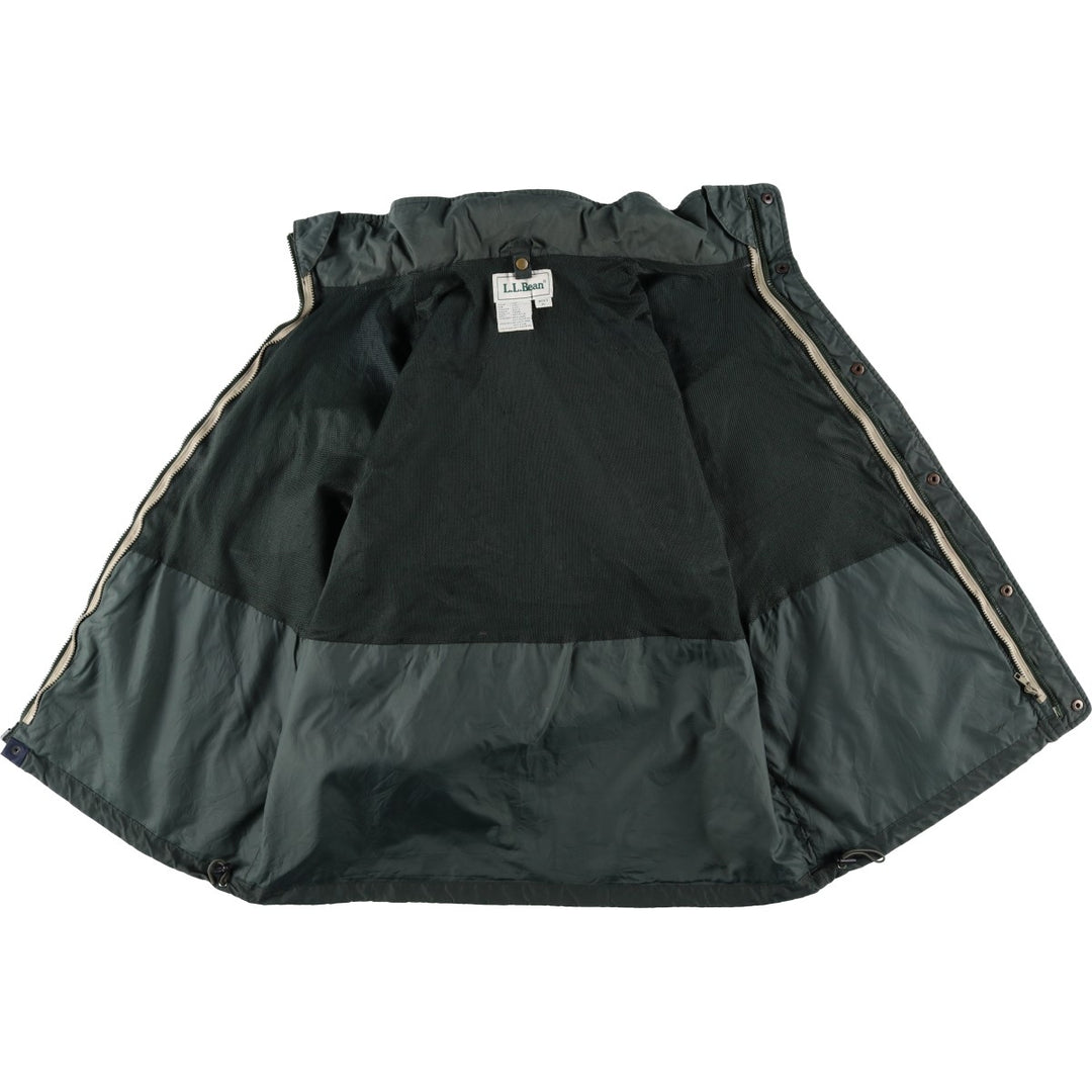 90s-00'S LLBean Mountain Parka Shell Jacket, Men's XL equivalent, Vintage Nylon Green type dark green Vintage Second Hand