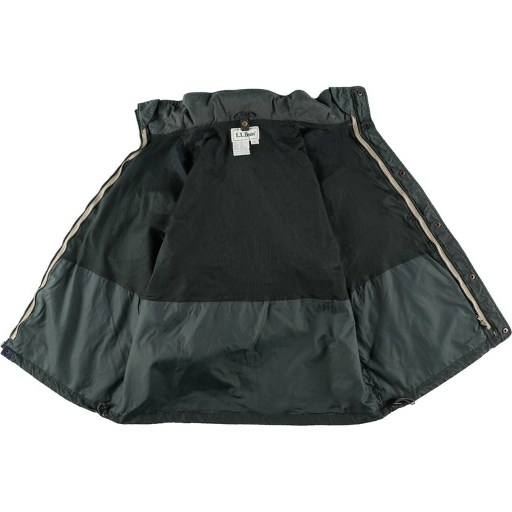 90s-00'S LLBean Mountain Parka Shell Jacket, Men's XL equivalent, Vintage Nylon Green type dark green Vintage Second Hand