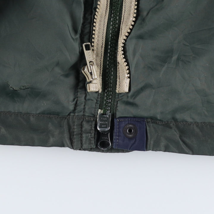 90s-00'S LLBean Mountain Parka Shell Jacket, Men's XL equivalent, Vintage Nylon Green type dark green Vintage Second Hand