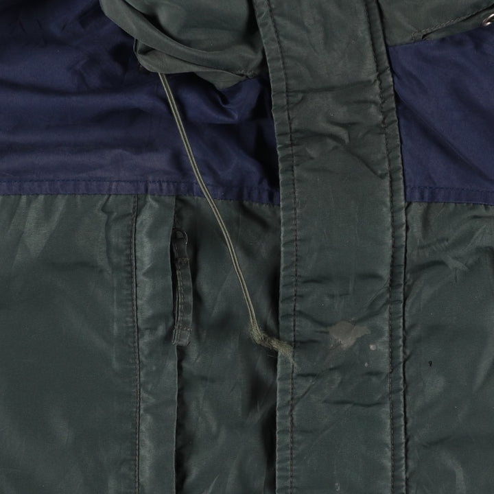 90s-00'S LLBean Mountain Parka Shell Jacket, Men's XL equivalent, Vintage Nylon Green type dark green Vintage Second Hand