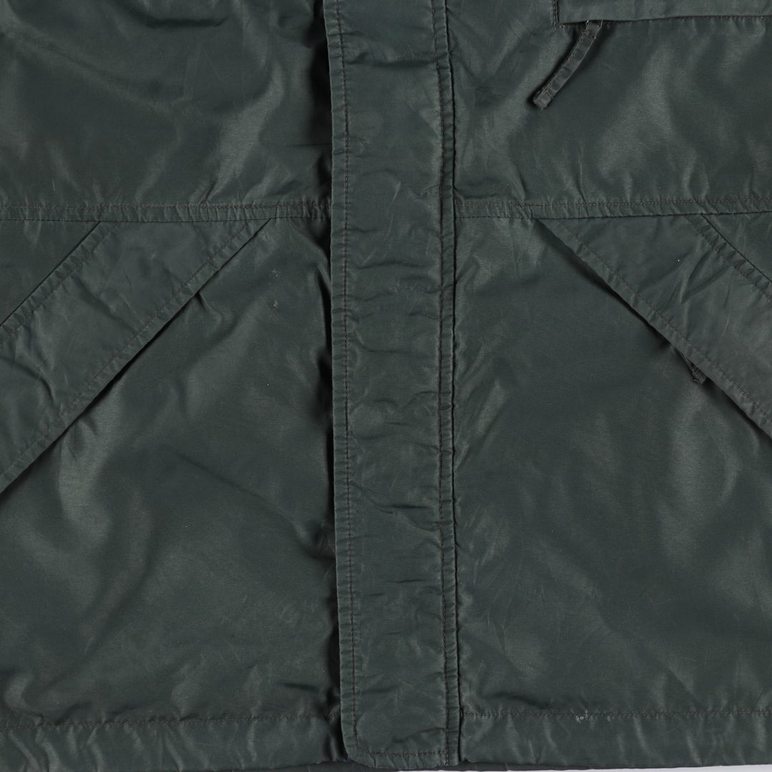 90s-00'S LLBean Mountain Parka Shell Jacket, Men's XL equivalent, Vintage Nylon Green type dark green Vintage Second Hand