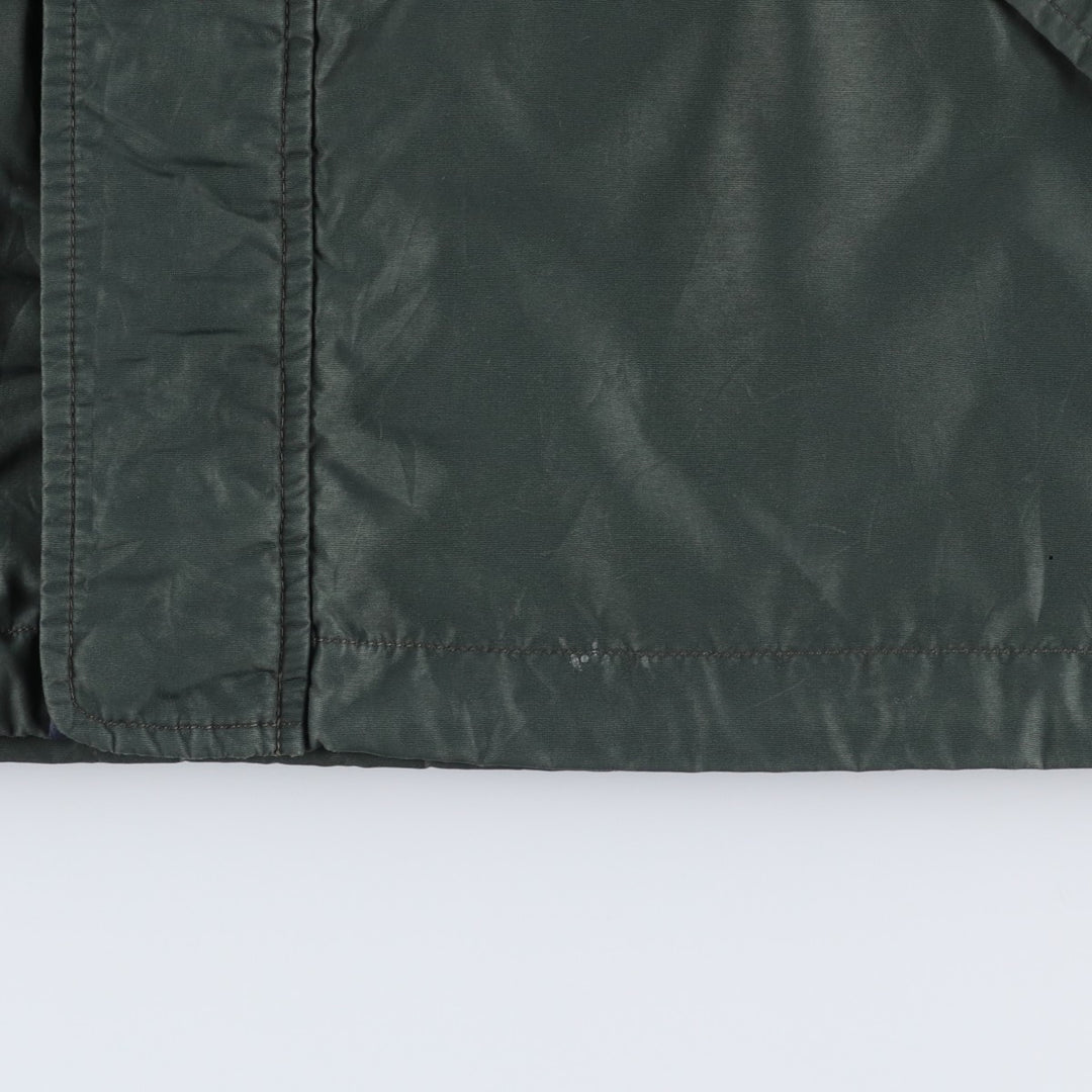 90s-00'S LLBean Mountain Parka Shell Jacket, Men's XL equivalent, Vintage Nylon Green type dark green Vintage Second Hand