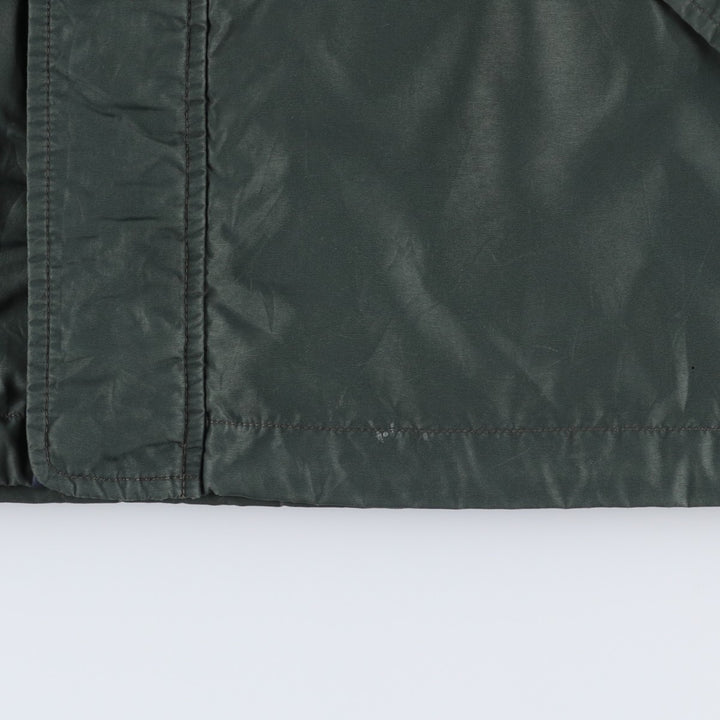 90s-00'S LLBean Mountain Parka Shell Jacket, Men's XL equivalent, Vintage Nylon Green type dark green Vintage Second Hand